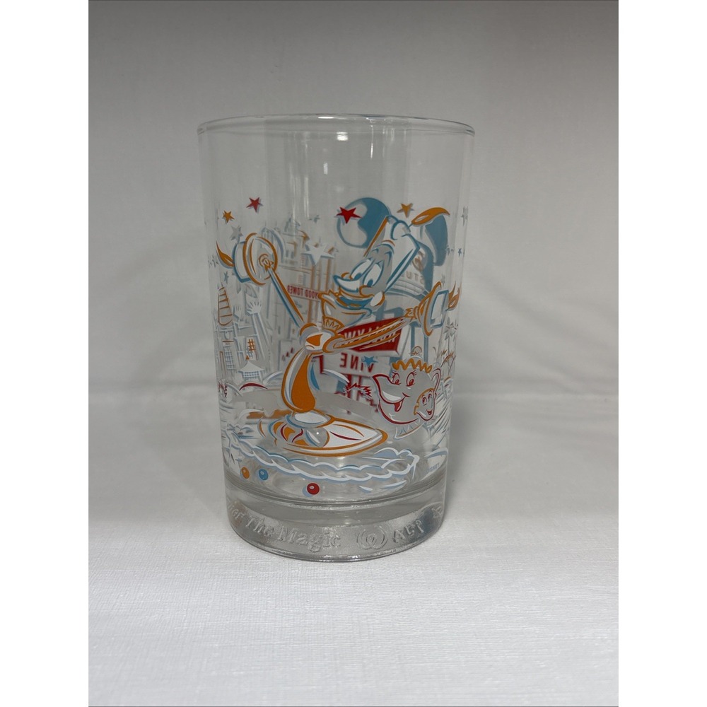 Walt Disney World Studios Hollywood Tower Glass Cup 25 Years Remember The Magic